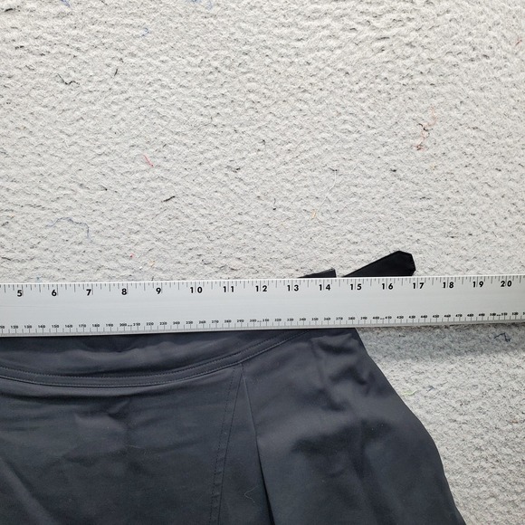 3.1 Phillip Lim A-Line Midi Skirt Womens 8 Black Stretch Pleated Front Back Zip - Picture 4 of 8